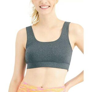 Jenni‎ Women's Square-Neck Bralette Sports Bra Gray